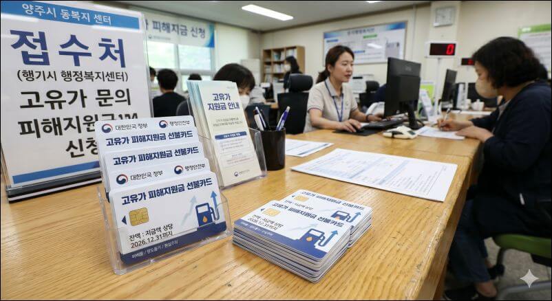 고유가 피해지원금 선불카드 신청
